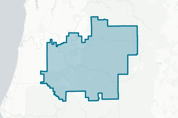 Coos County School District No. 41 — detail map
