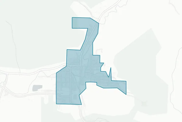 City of Drain Oregon — detail map