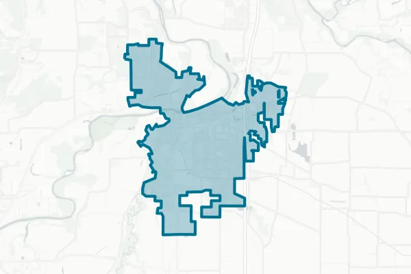 City of Albany — detail map