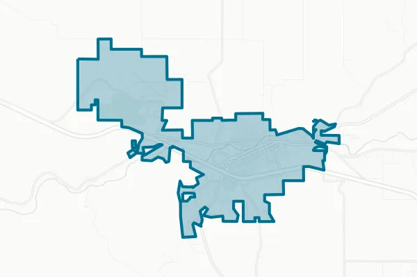 City of Pendleton — detail map