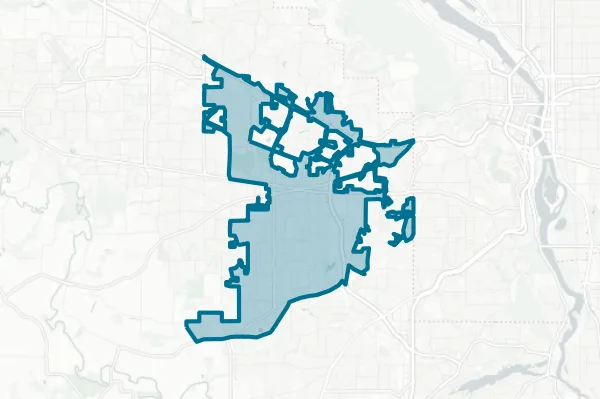 Beaverton School District — detail map