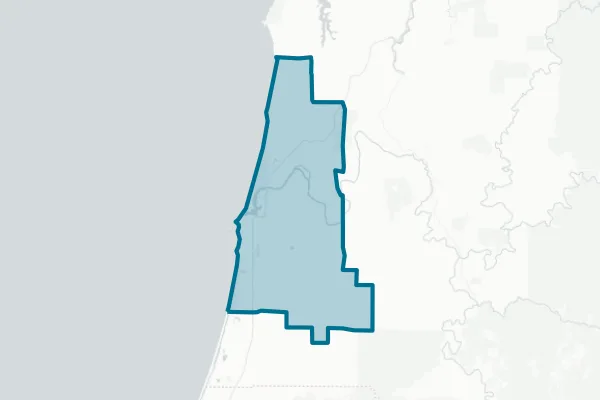 Bandon School District #54 — detail map