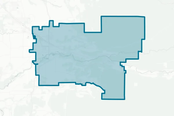 North Santiam School District — detail map