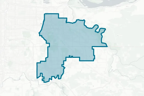 Gresham-barlow School District — detail map