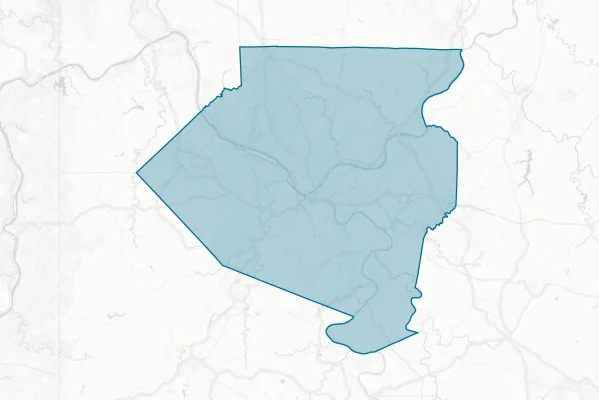 County of Allegheny — detail map