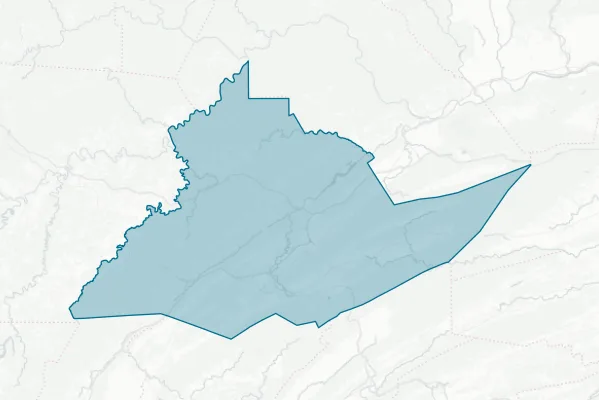 County of Centre — detail map