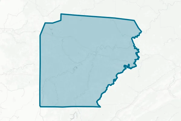 Clearfield County — detail map
