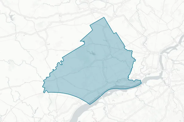 County of Delaware — detail map