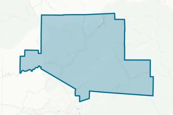 County of Elk — detail map