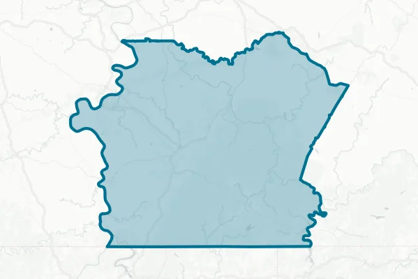 County of Fayette — detail map