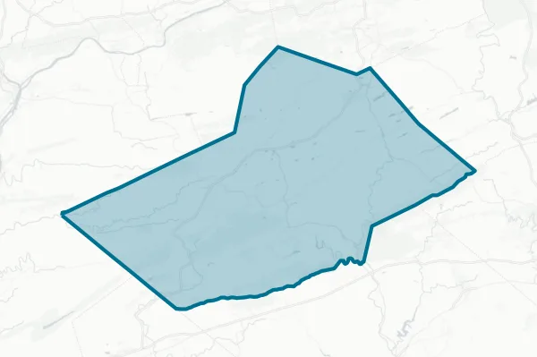 County of Schuylkill — detail map
