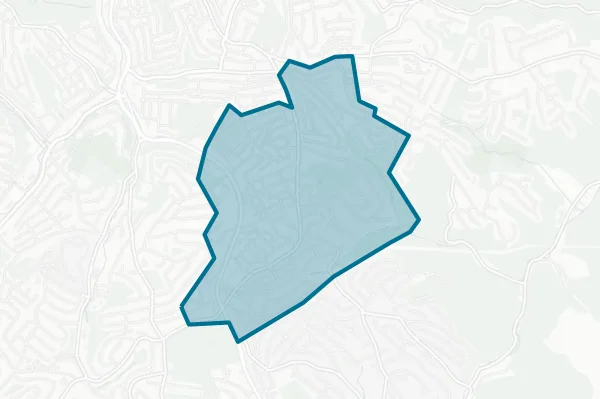 School District Borough of Brentwood — detail map