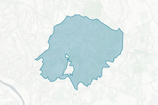 Municipality of Monroeville — detail map