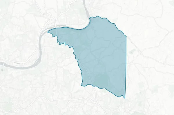 Borough of Plum — detail map