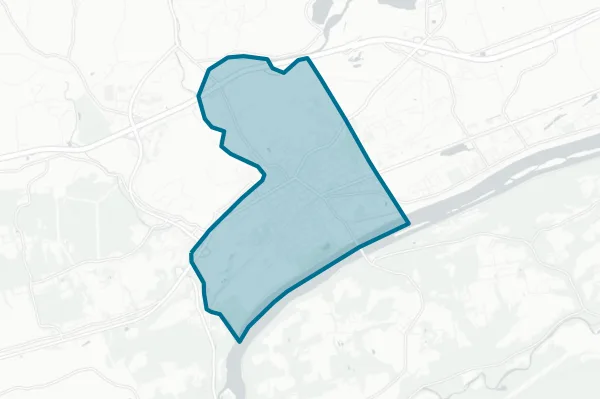 Town of Bloomsburg — detail map