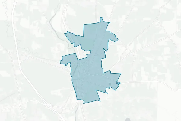 The City of Meadville — detail map