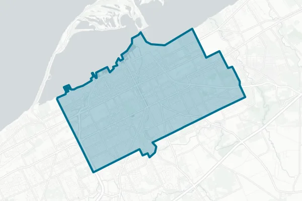 County of Erie — detail map