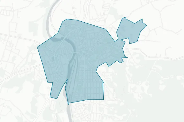 City of Connellsville — detail map