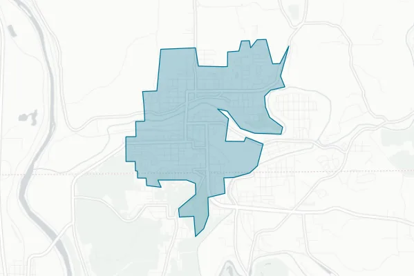 Ellwood City Borough — detail map