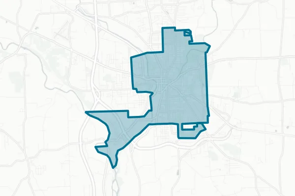 City of New Castle — detail map