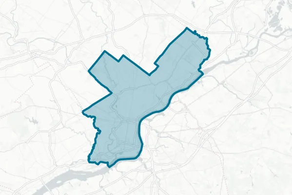 City of Philadelphia — detail map