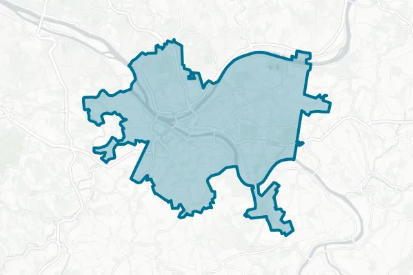School District of Pittsburgh — detail map