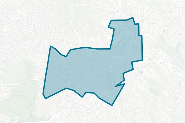 Wilkinsburg Borough School District — detail map
