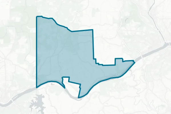 Western Beaver County School District — detail map