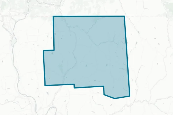 Northeast Bradford School District — detail map