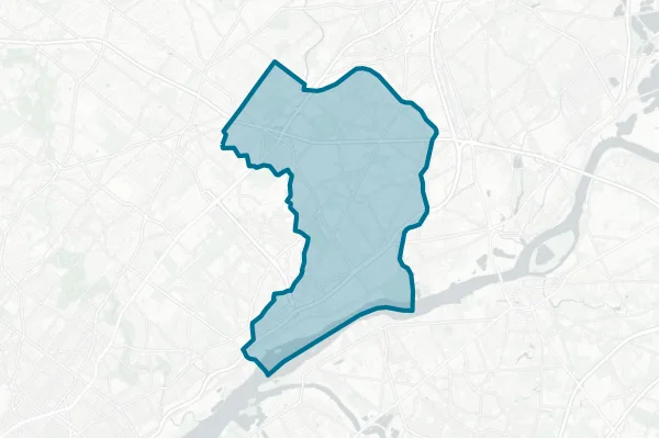 Bensalem Township School District — detail map