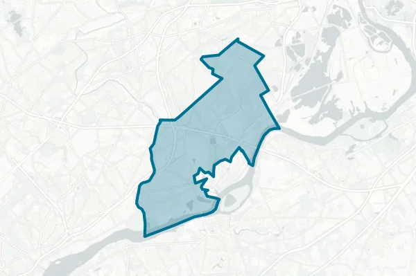 Bristol Township School District — detail map
