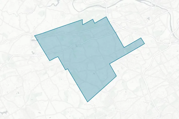 Tredyffrin/easttown School District — detail map