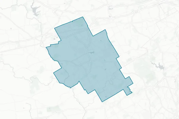 West Chester Area School District — detail map