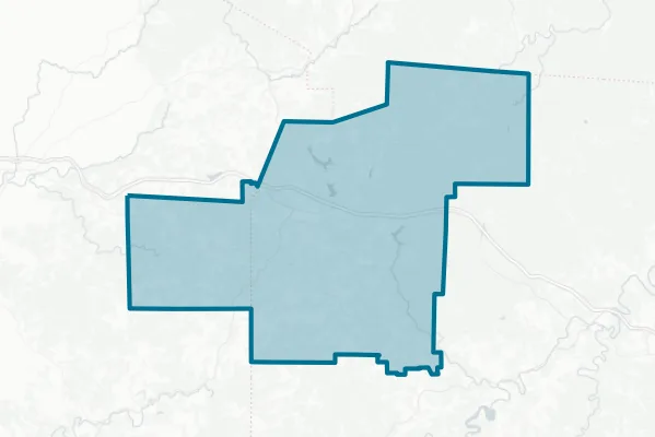 City of Dubois — detail map