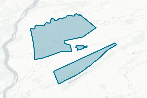 Upper Dauphin Area School District — detail map