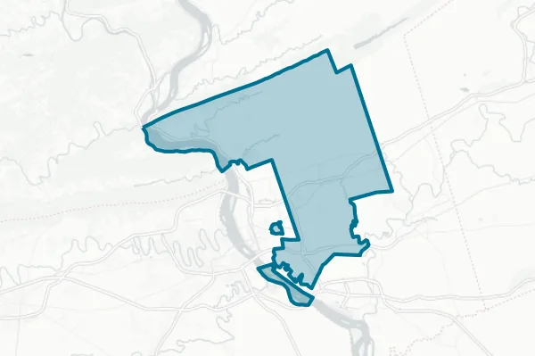 Central Dauphin School District — detail map