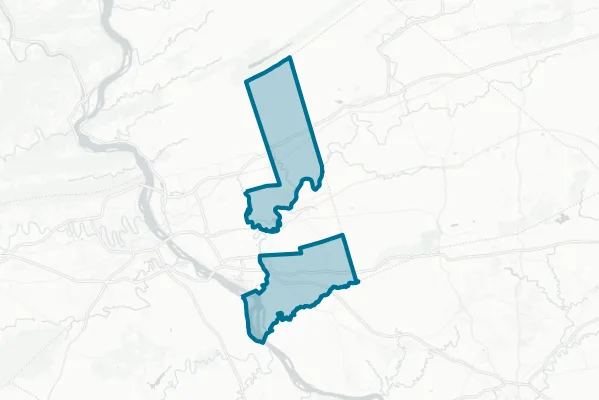 Lower Dauphin School District — detail map