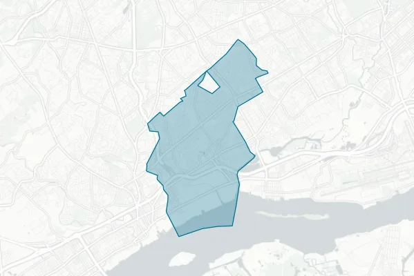 Ridley School Distrcit — detail map