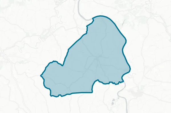 Carmichaels Area School District — detail map