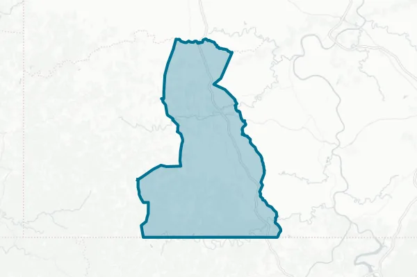 West Greene School District — detail map
