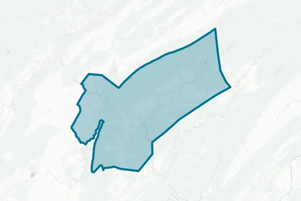 Juniata Valley School District — detail map