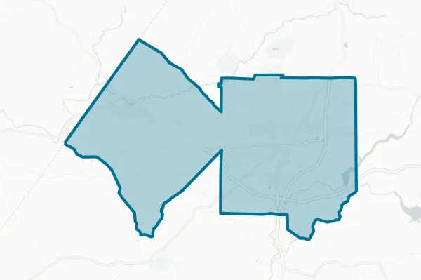 Indiana Area School District — detail map