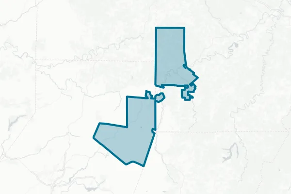 Purchase Line School District — detail map
