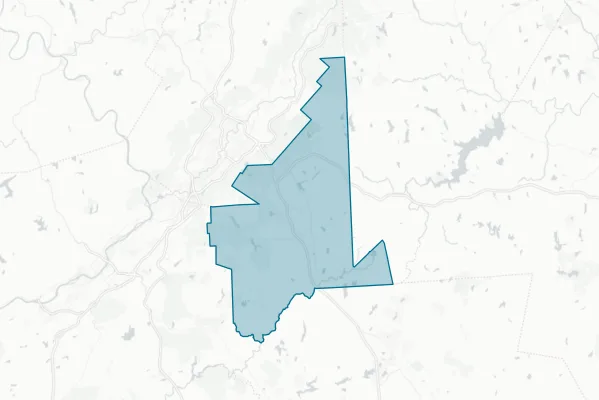 North Pocono School District — detail map