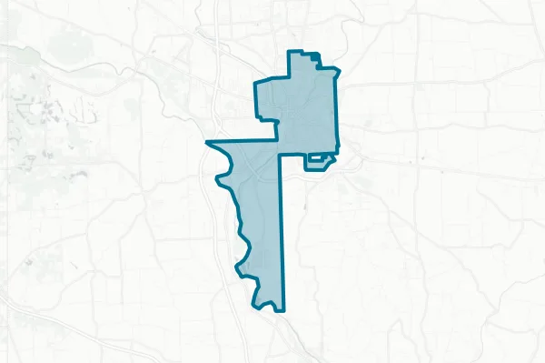 New Castle Area School District — detail map