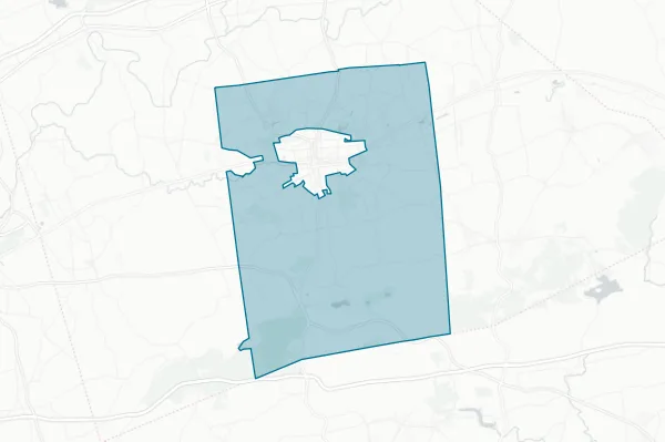 Cornwall-Lebanon School District — detail map