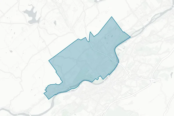 Wyoming Valley West School District — detail map
