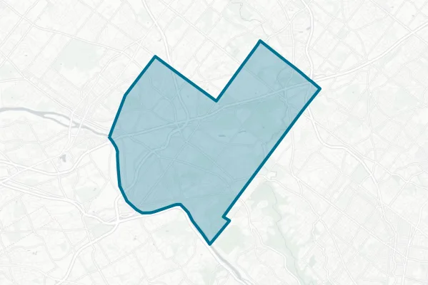 Colonial School Distrcit — detail map