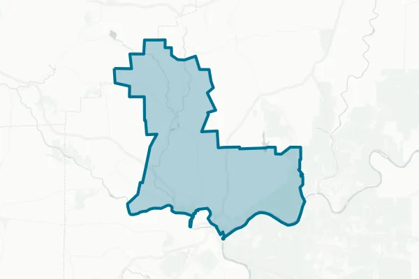 Valley Grove School District — detail map