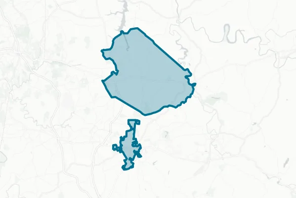 Greensburg Salem School District — detail map